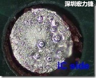 紅墨水染紅測試分析-IC面，判退，