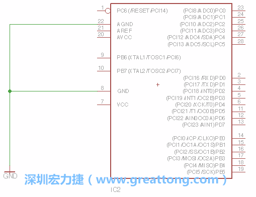 排針的用途是連接微控制器的輸出和輸入，它提供了一個平臺給焊線和針腳。